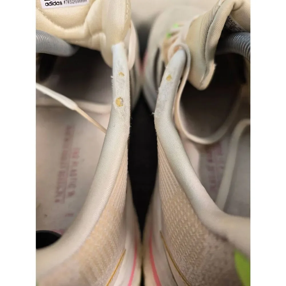 Adidas Supernova+ Womens Running Shoe Size 10.5 GY8313 Training Beige/Black/Pink